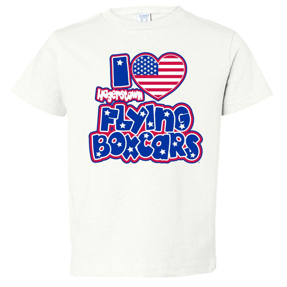Youth Red White Blue Heart