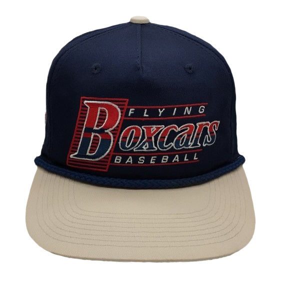 Navy Cream Boxcars Baseball Hat