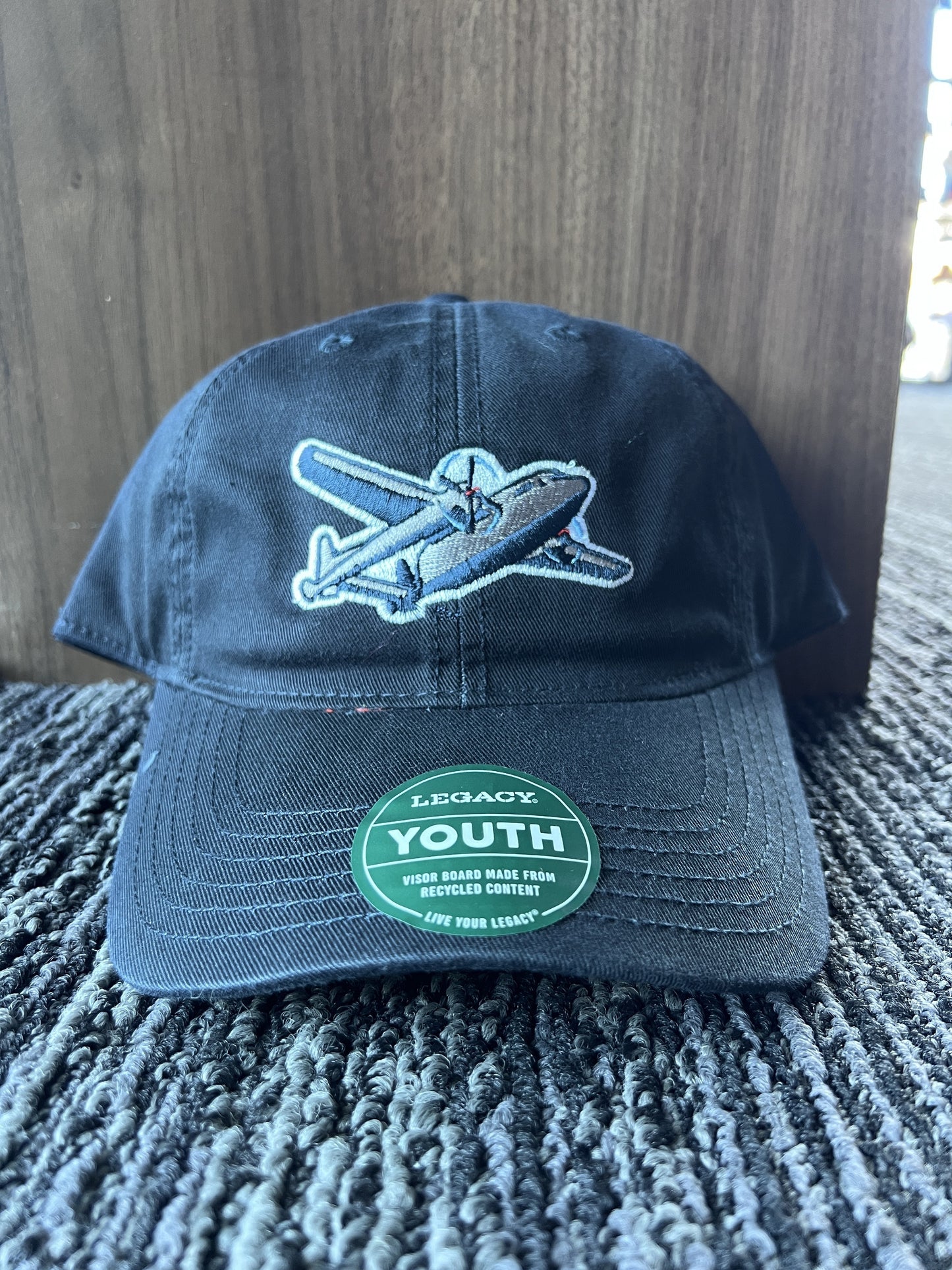 Navy Youth Plane Hat