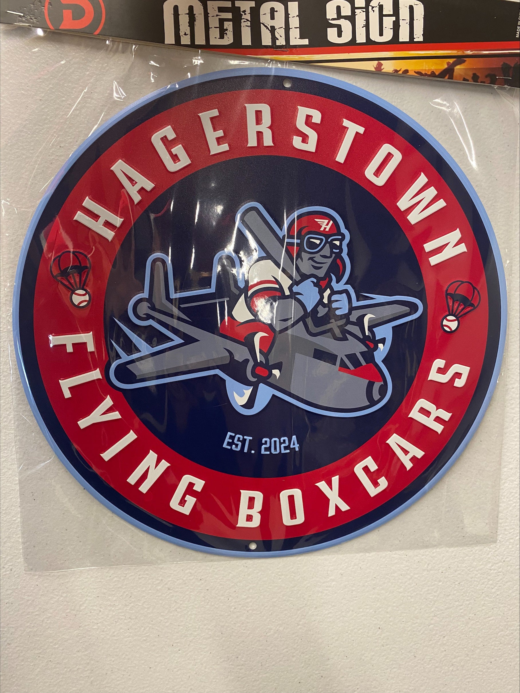 Metal Sign – Flying Boxcars Team Store