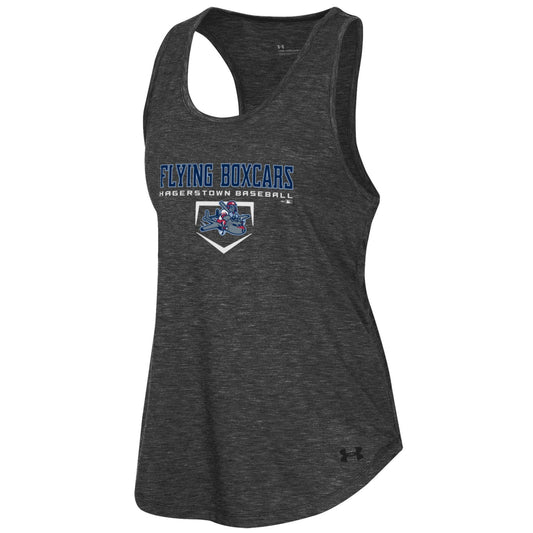 Ladies UA Tank Graphite