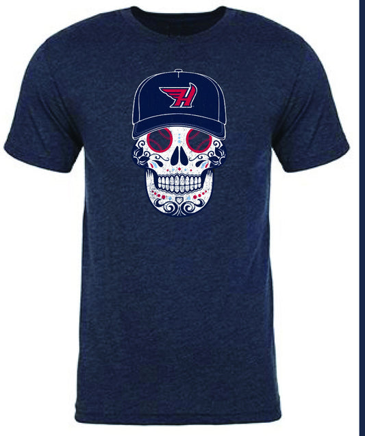 Adult Navy Sugar Skull