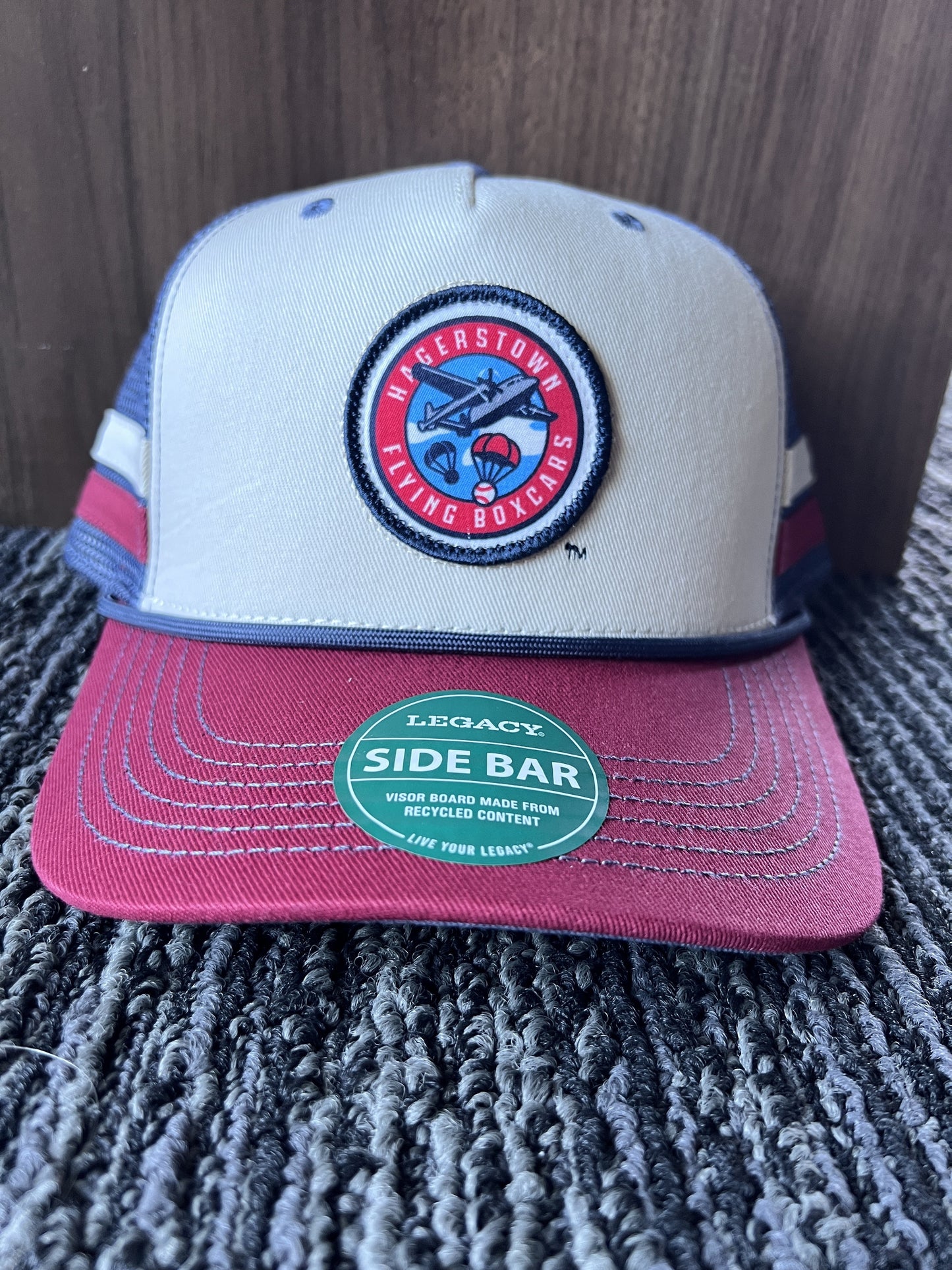 Red and Blue 2 bar Trucker