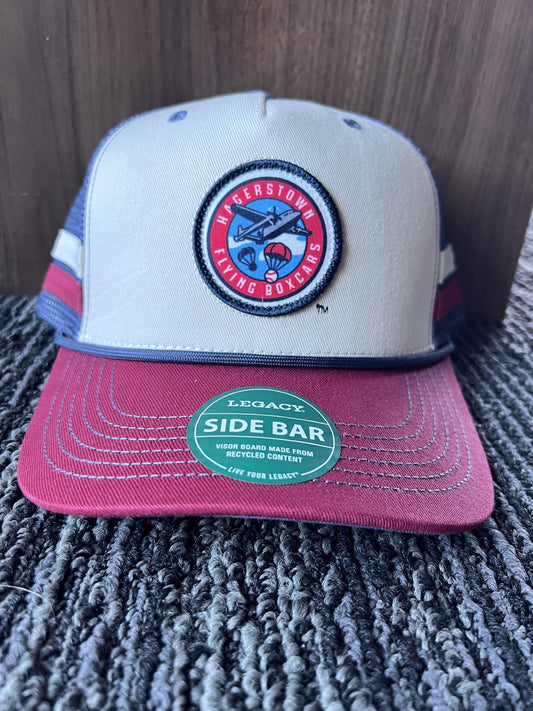 Red and Blue 2 bar Trucker