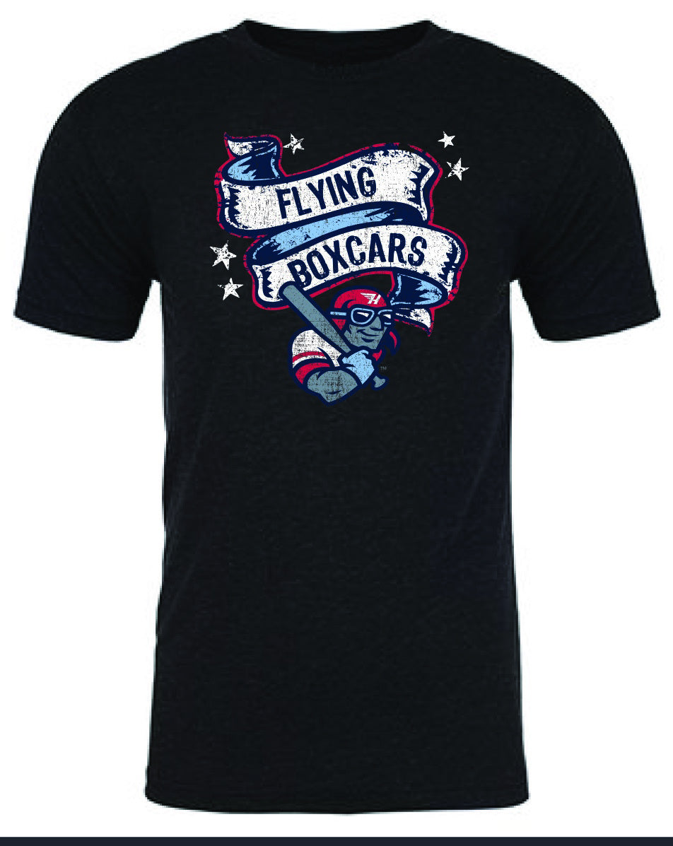 Adult Black Rockabilly T-Shirt – Flying Boxcars Team Store