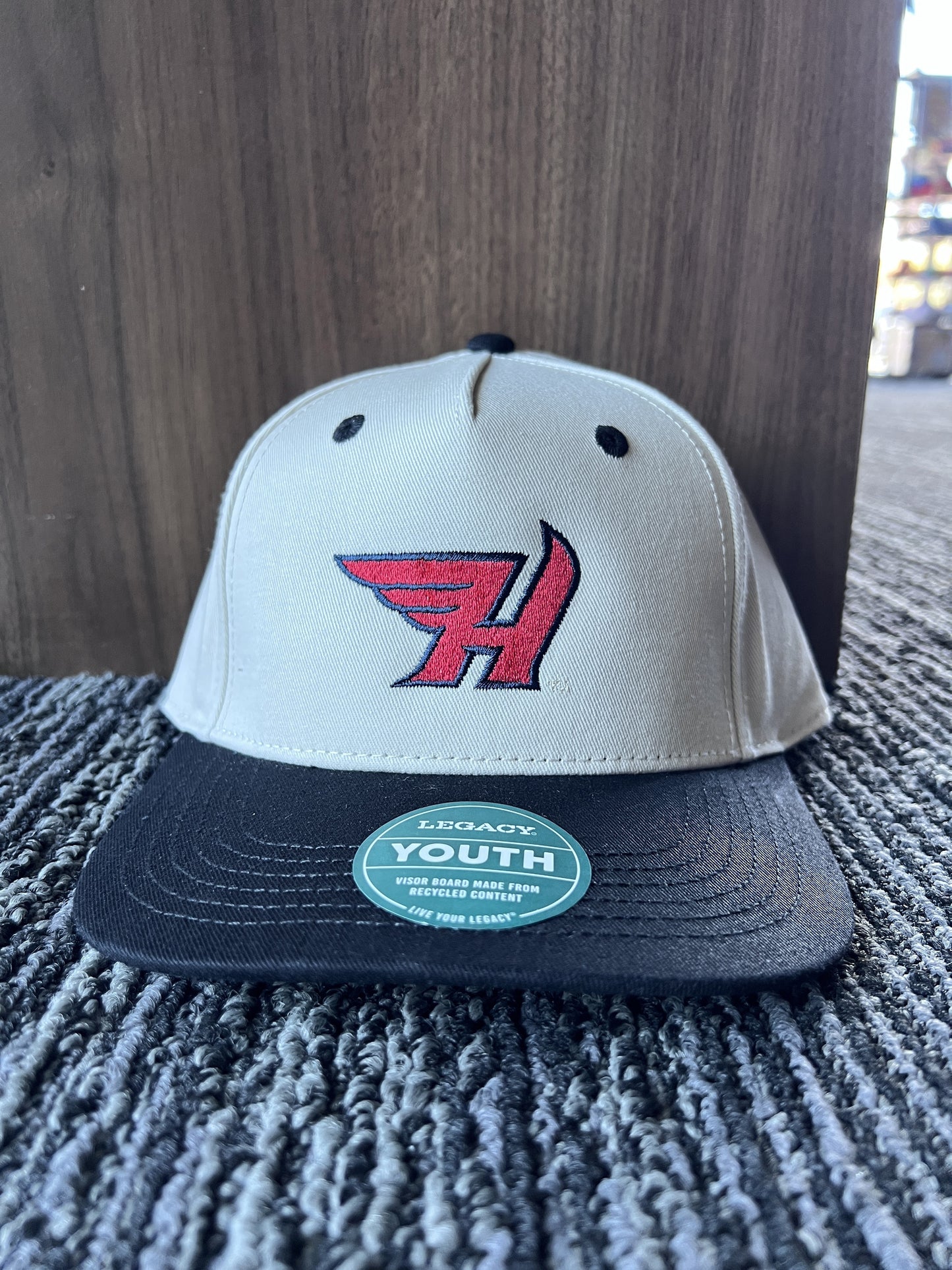 Stone Black Hitched Kids hat