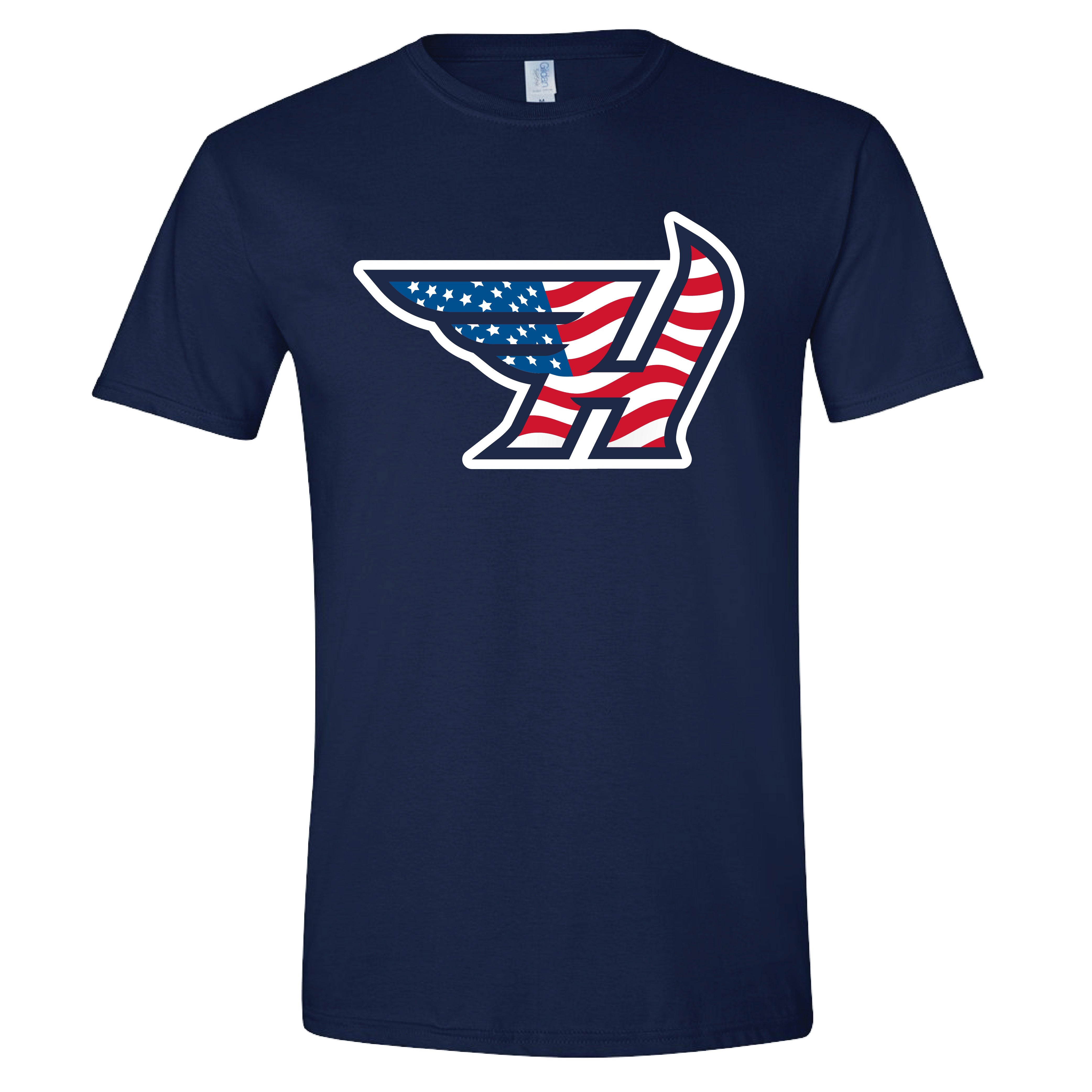 Adult Flag H Logo T-Shirt – Flying Boxcars Team Store