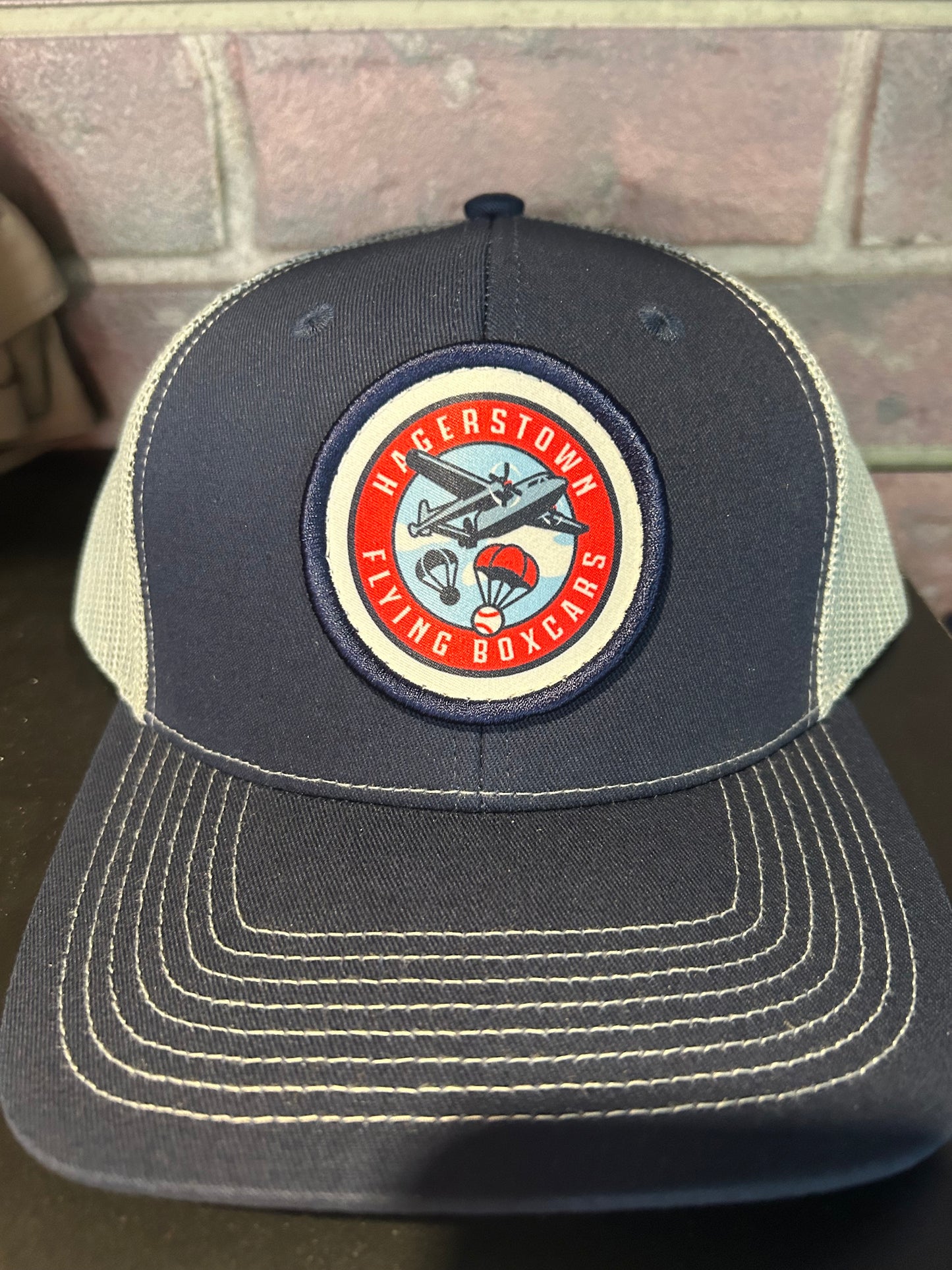 Navy / Gray Parachute Embroider