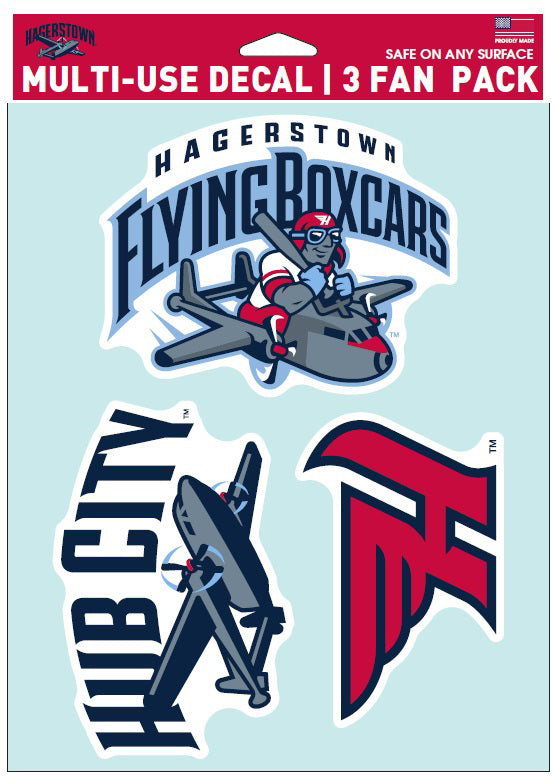 Fan 3 Pack Decals – Flying Boxcars Team Store