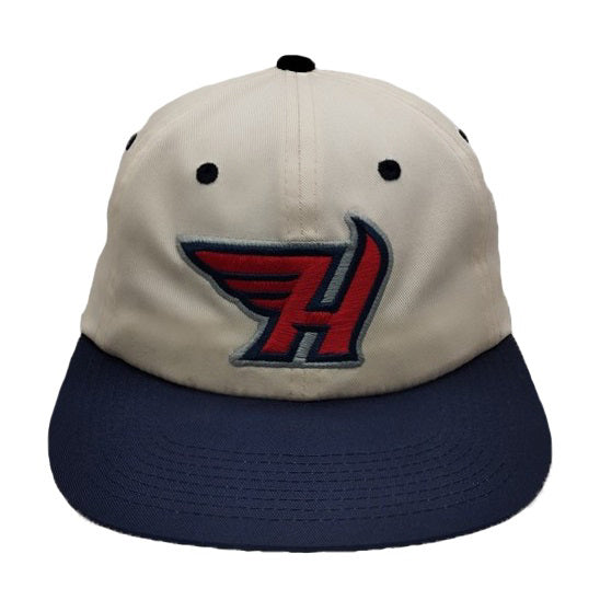 White Navy H Hat