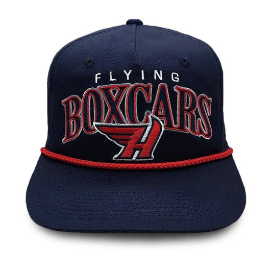 Navy Boxcars Rope Cap